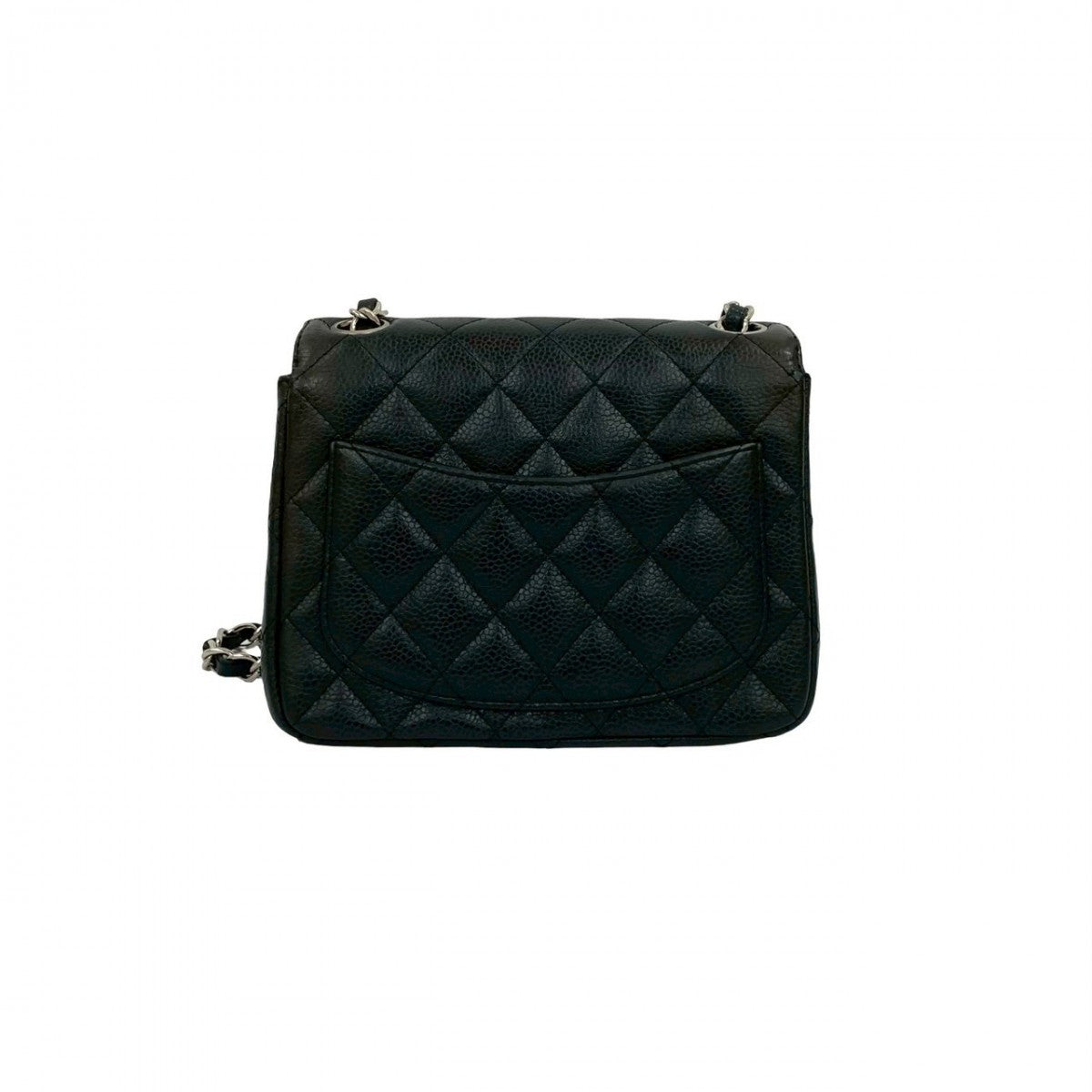 CHANEL Shoulder Bag Matt caviar skin black Matrasse