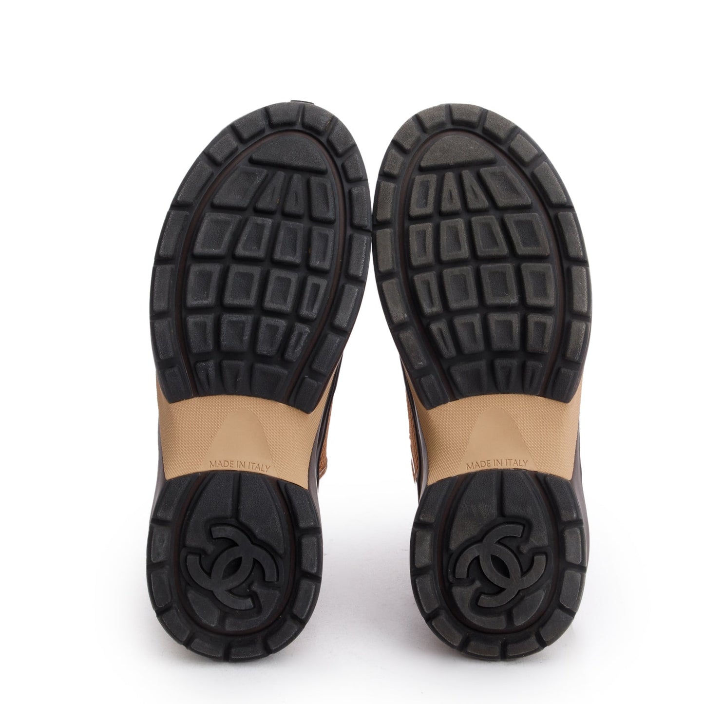 Chanel Multicolor Interlocking CC Logo Mesh Sneakers, Size 37.5