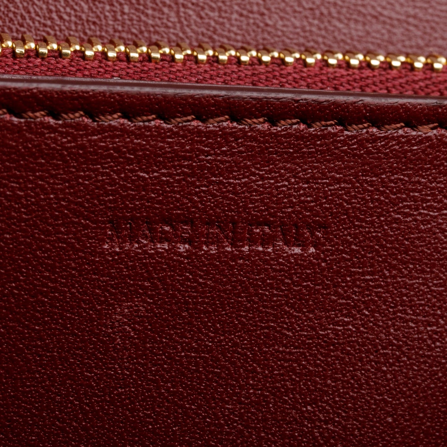Celine Burgundy Calfskin Medium Classic Box Flap Bag