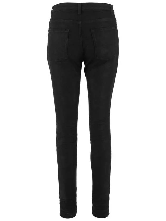 Luxury Saint Laurent Trending 2025 Mid Rise Cotton Skinny Jeans Black