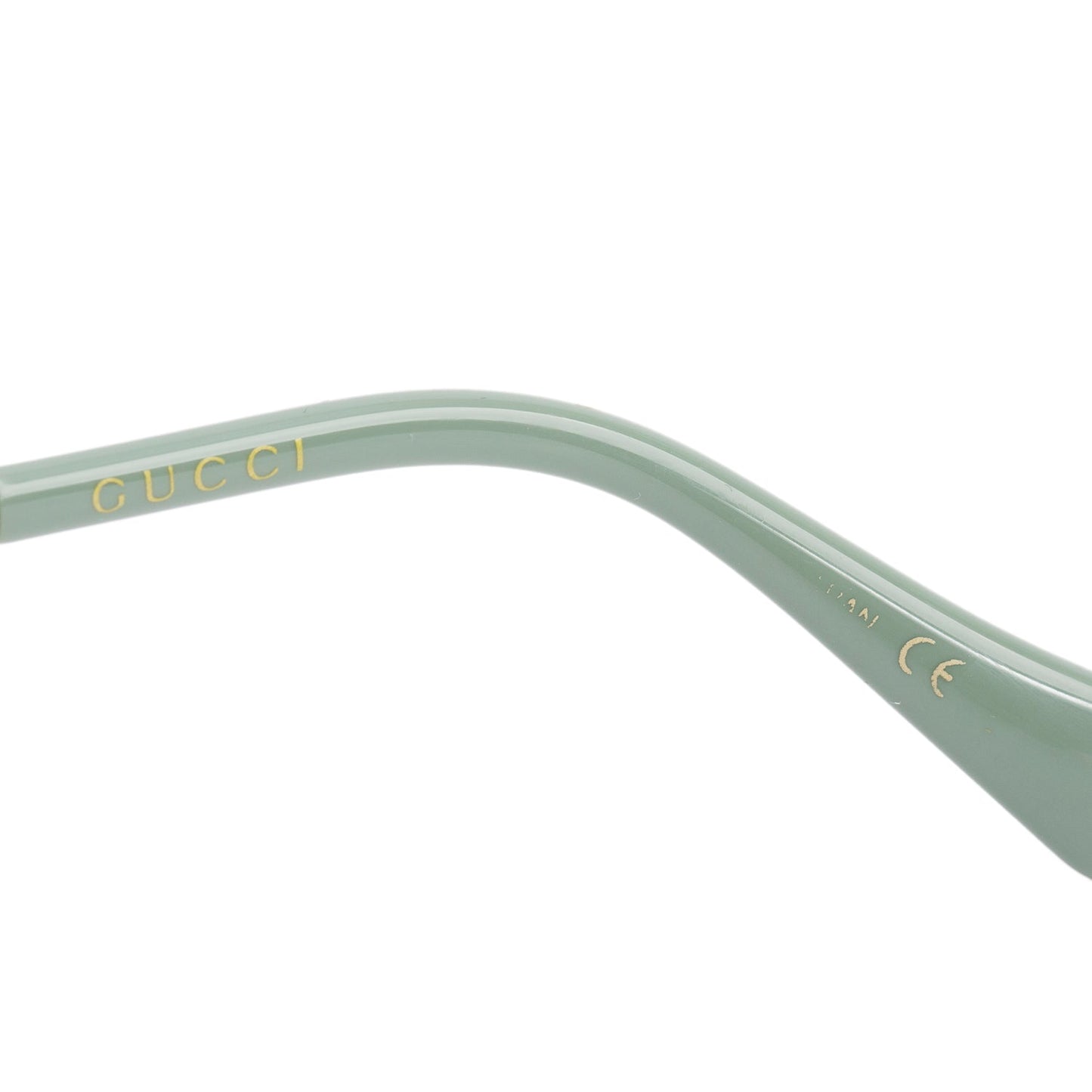 Gucci Green Acetate Interlocking GG Butterfly Sunglasses