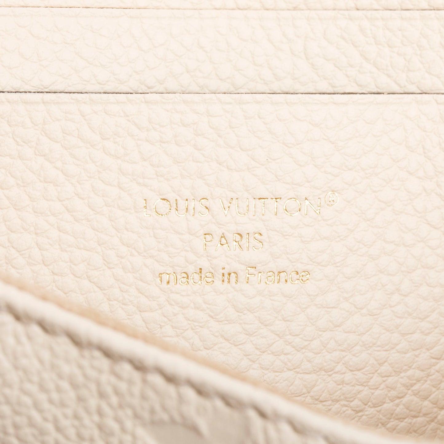 Louis Vuitton 2025 Creme Monogram Empreinte Leather Nano Madeleine