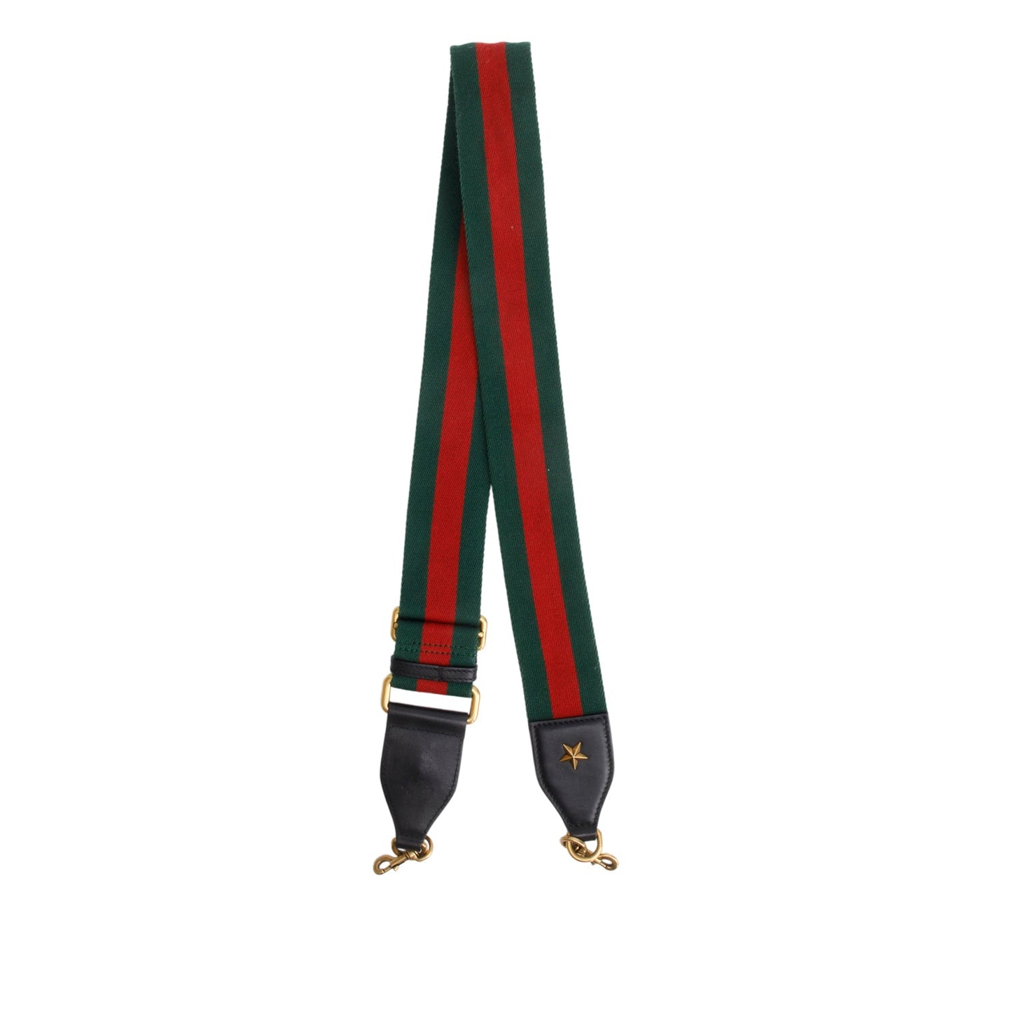 Gucci Red/ Green Canvas Web Shoulder Bag Strap