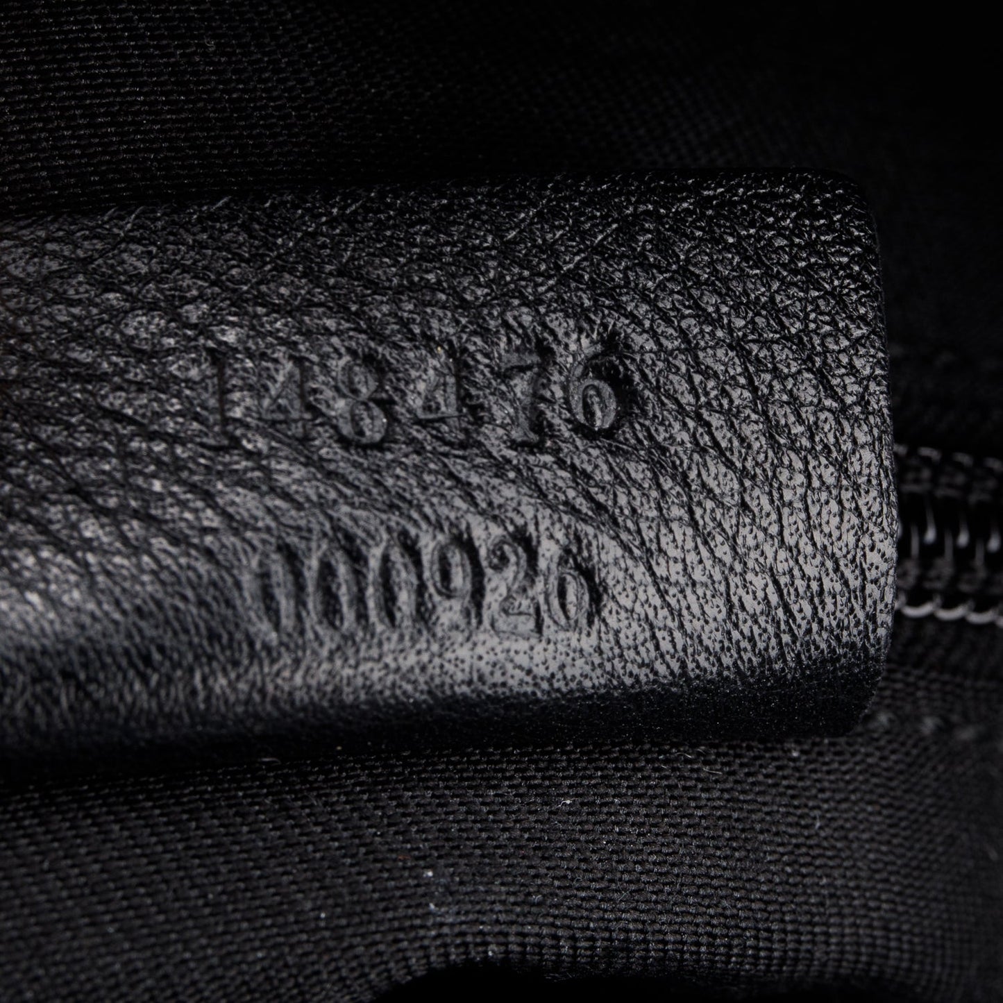 Gucci Black Leather Zip Lock Messenger Bag