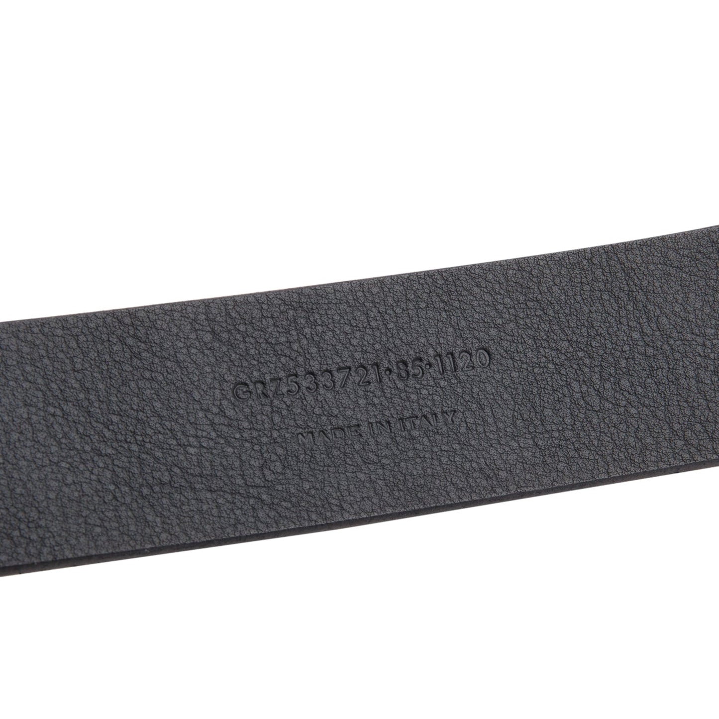 Saint Laurent 2020 Black Croc Embossed Patent Leather Celtic Belt 85,