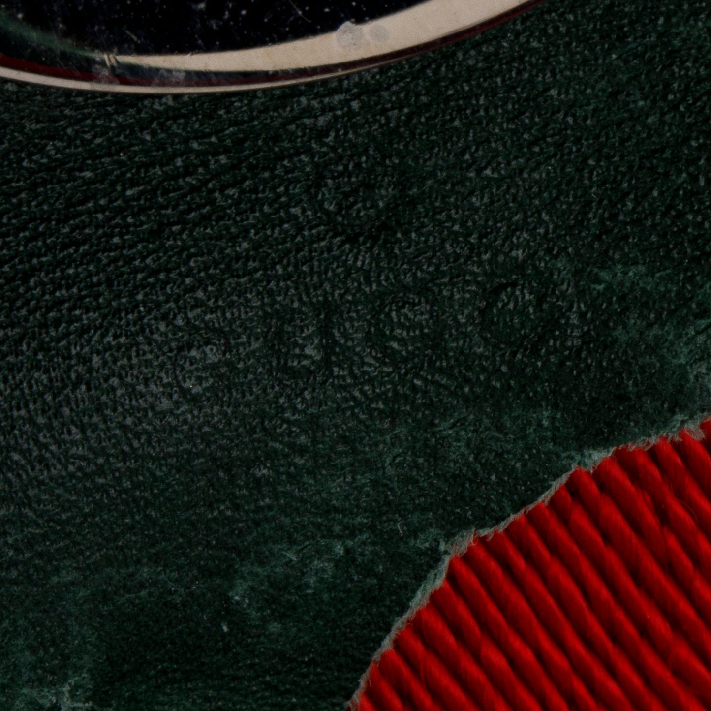 Gucci Green/Red Canvas Web Accent Belt