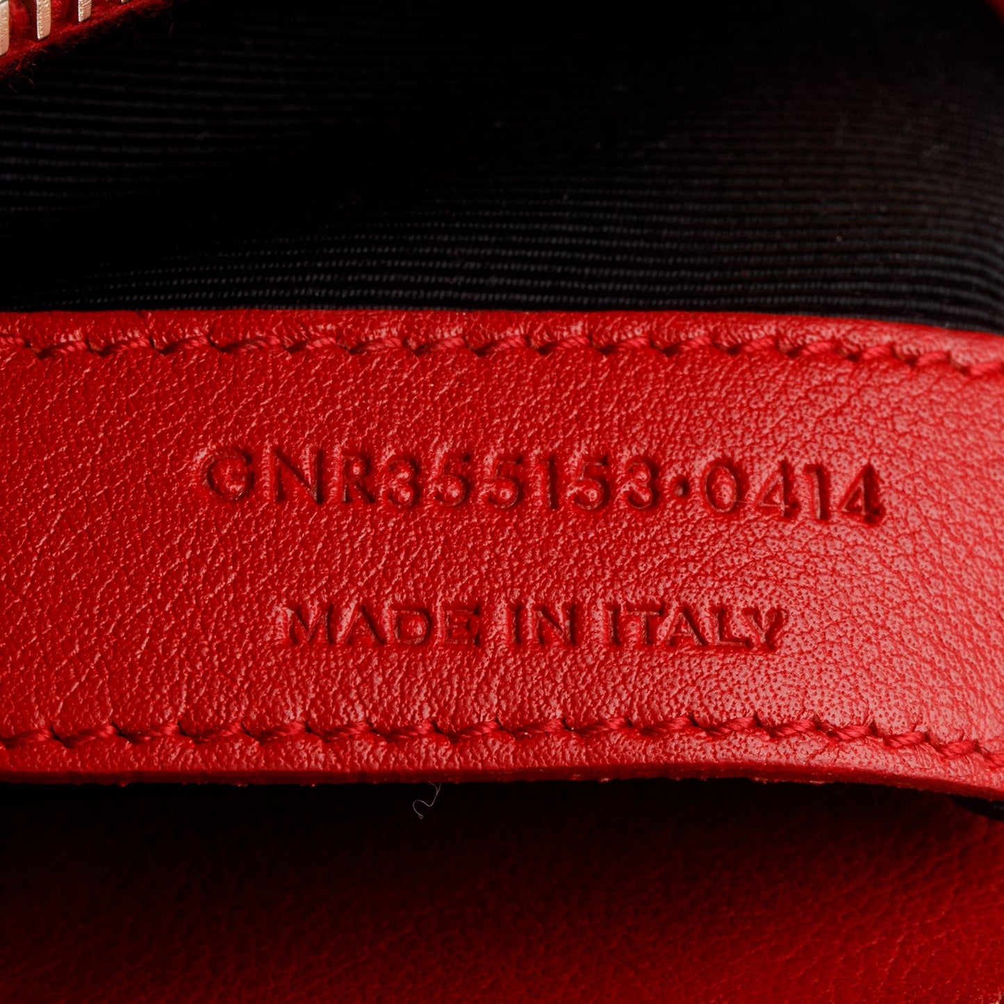 Saint Laurent Red Calfskin Leather Small Sac de Jour