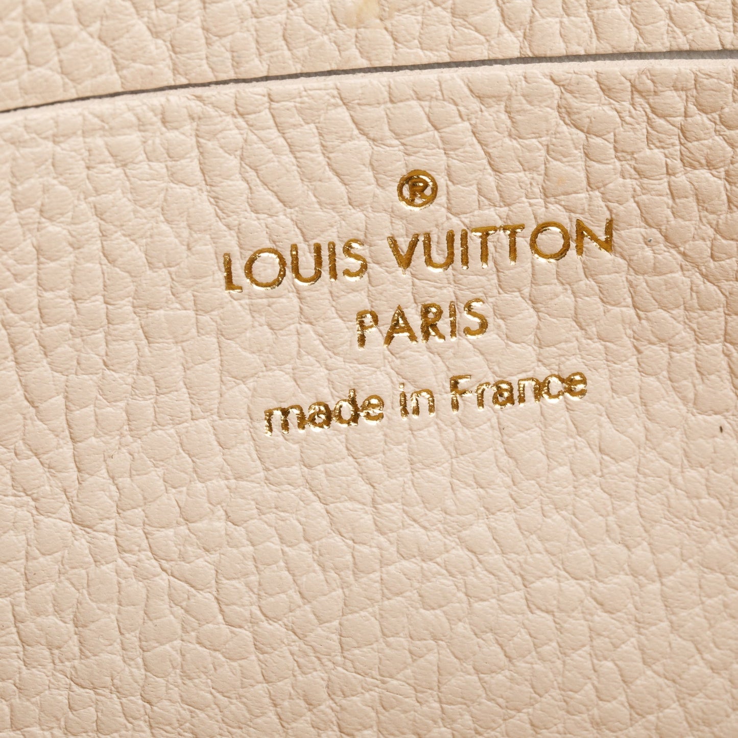 Louis Vuitton Cream Empreinte Monogram Giant Ivy Wallet on Chain