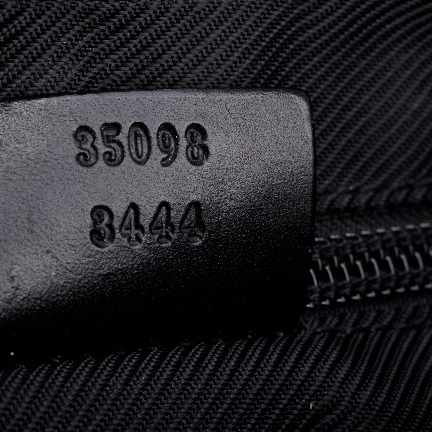 Gucci Black Monogram Medium Half Hobo Bag