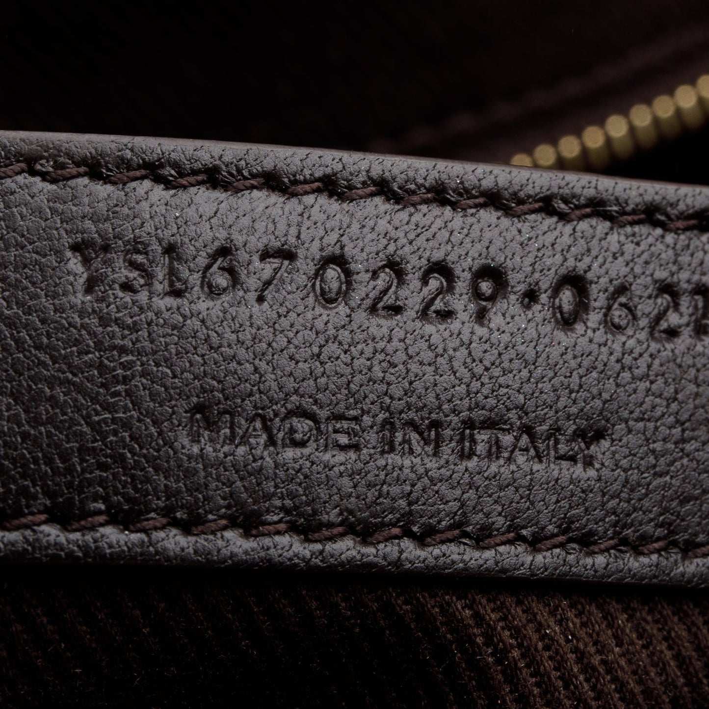 Saint Laurent 2021 Brown Canvas Smooth Calfskin Le Monogramme Camera Bag