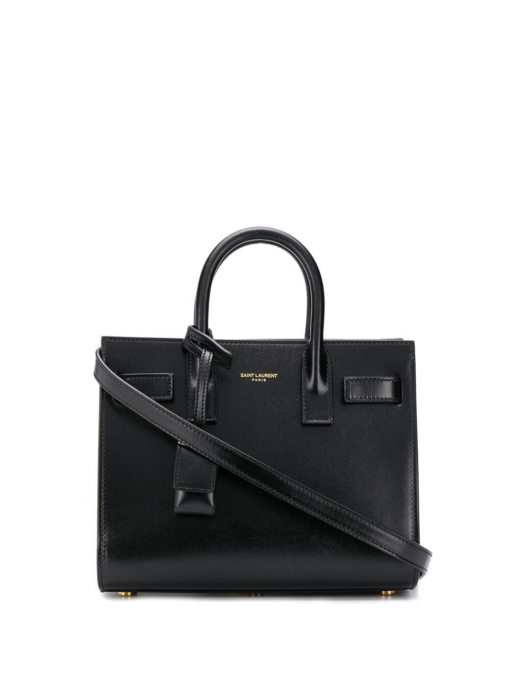 Luxury Saint Laurent Trending 2025 Women's Sac De Jour Nano Leather Tote Bag in Black | Size UNICA | 39203502G9W