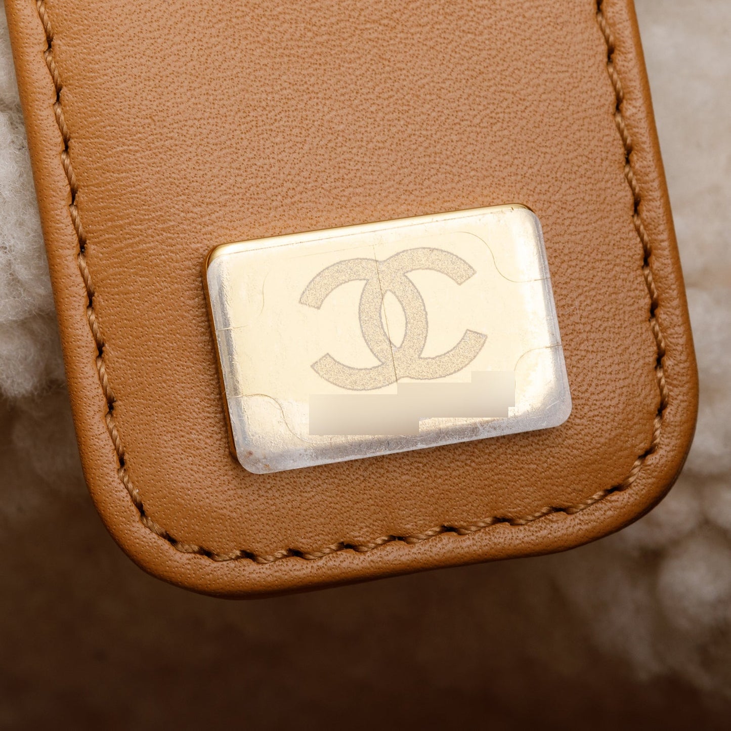 Chanel Brown Suede Quilted Shearling Small 25 Handbag