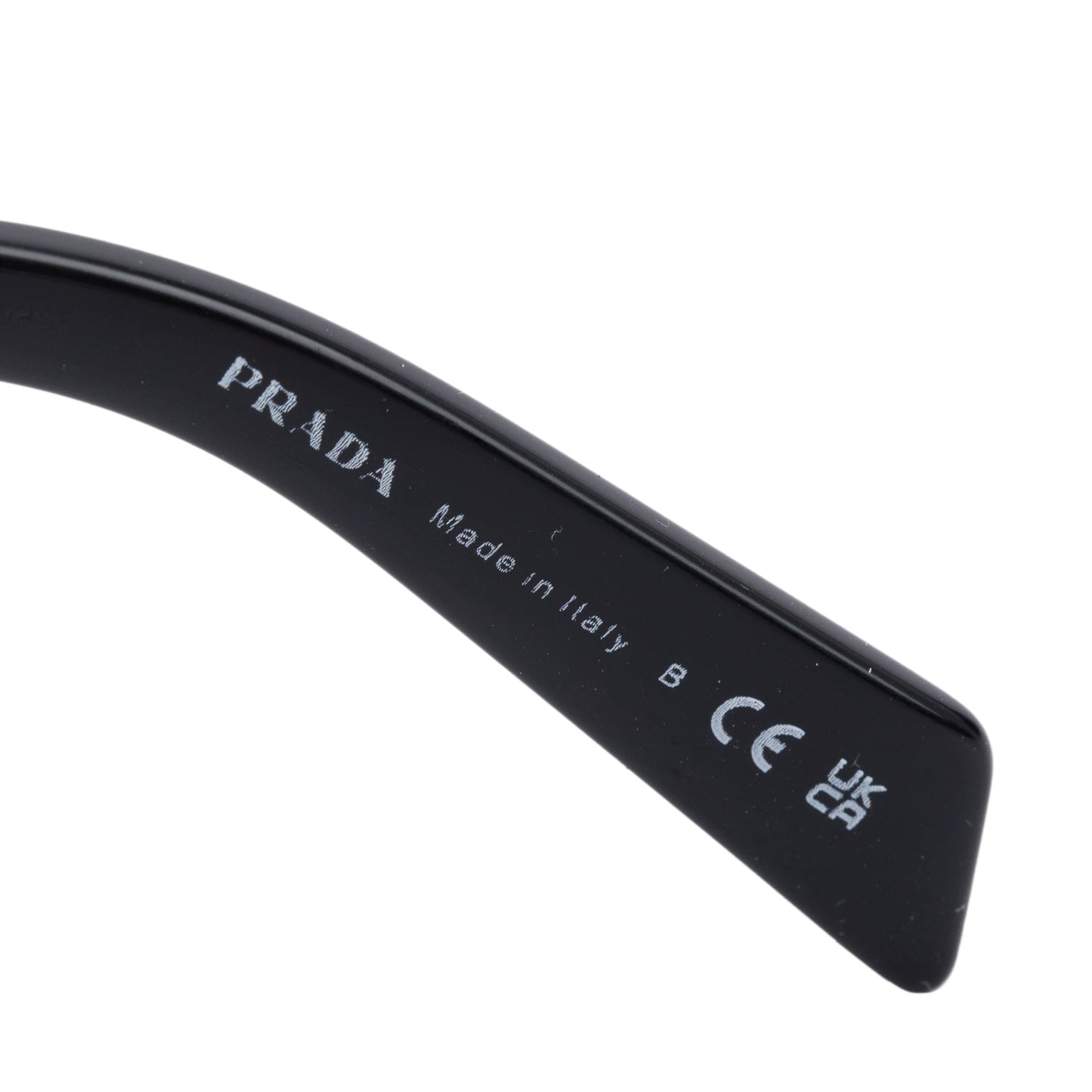 Prada SPRA06 Black Acetate Square Sunglasses