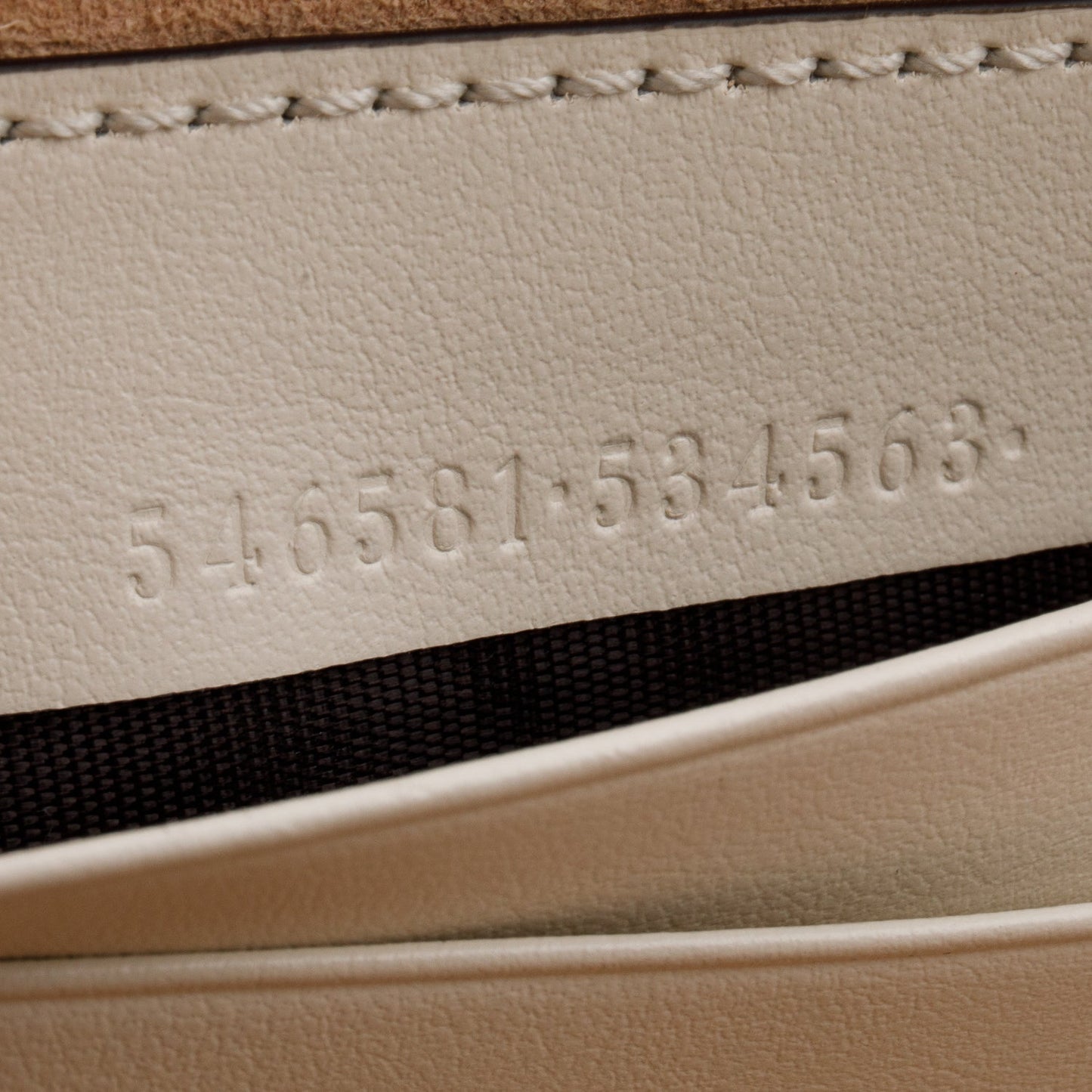 Gucci White Calfskin GG Marmont Triple Zip Crossbody Bag