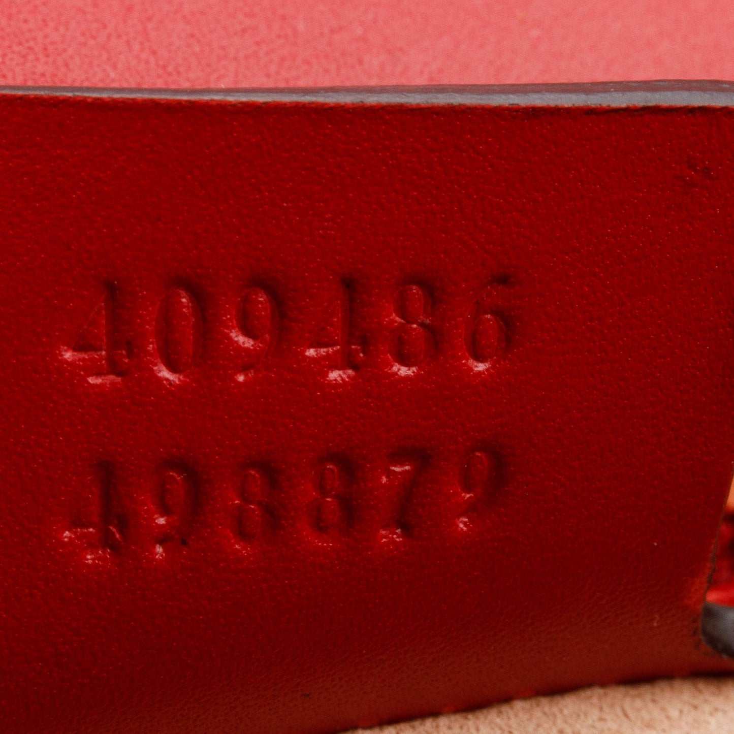 Gucci Red Guccissima Medium Padlock Shoulder Bag
