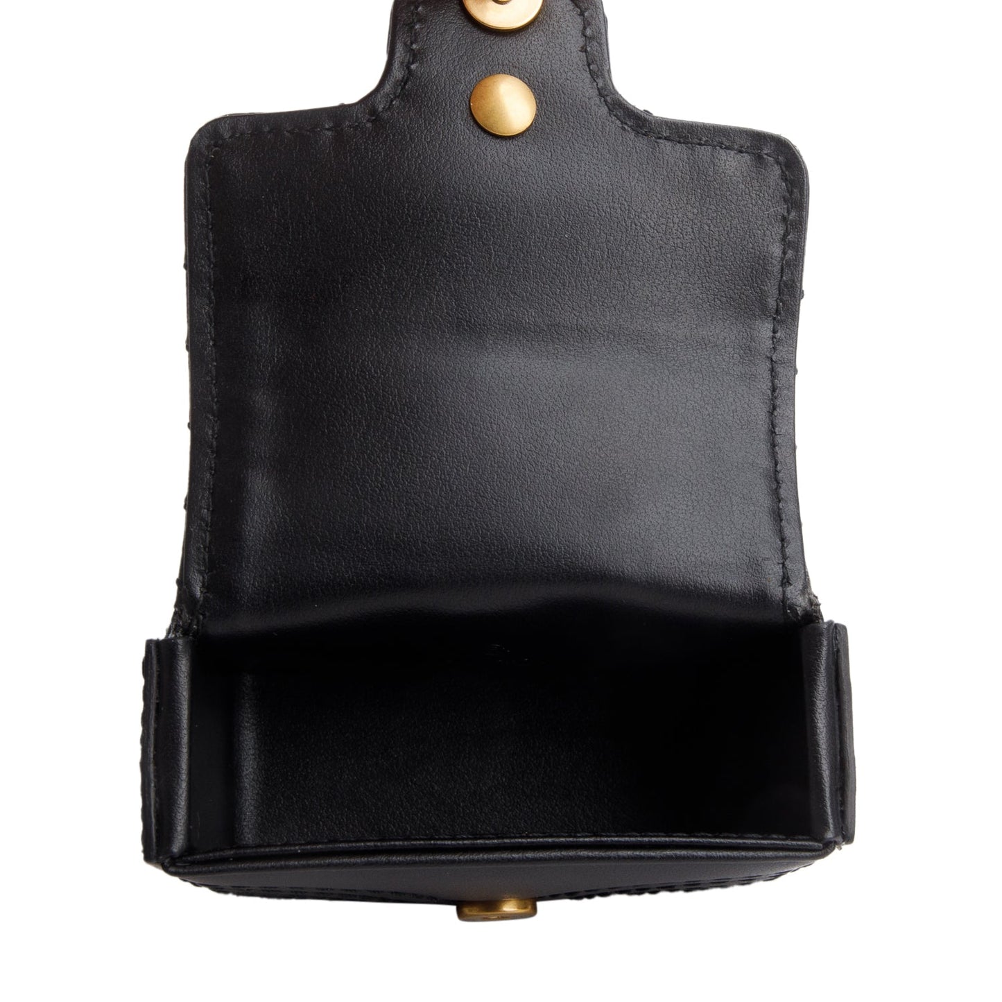 Gucci Black Calfskin Matelasse GG Marmont Airpod Case