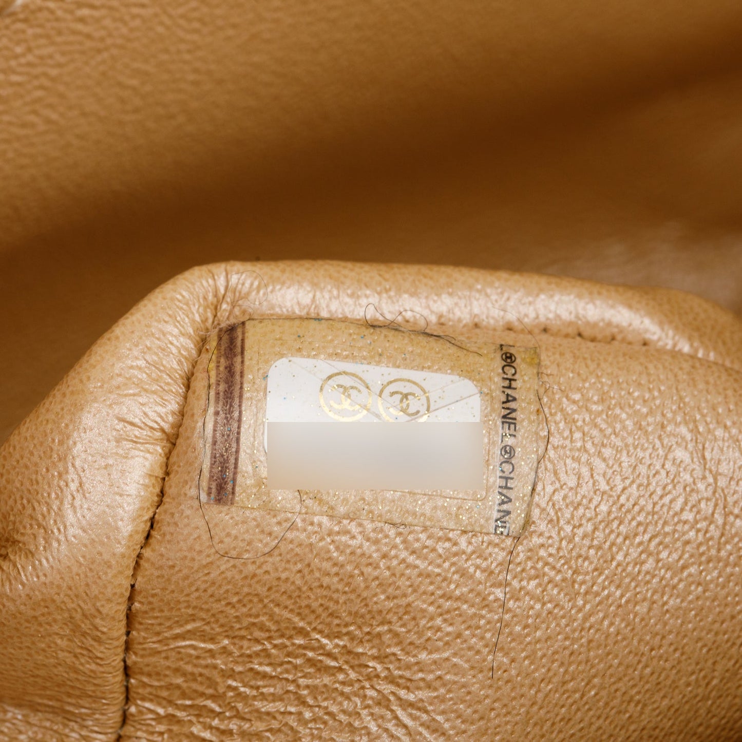 Chanel Iridescent Beige Caviar Quilted Small Double Flap Bag