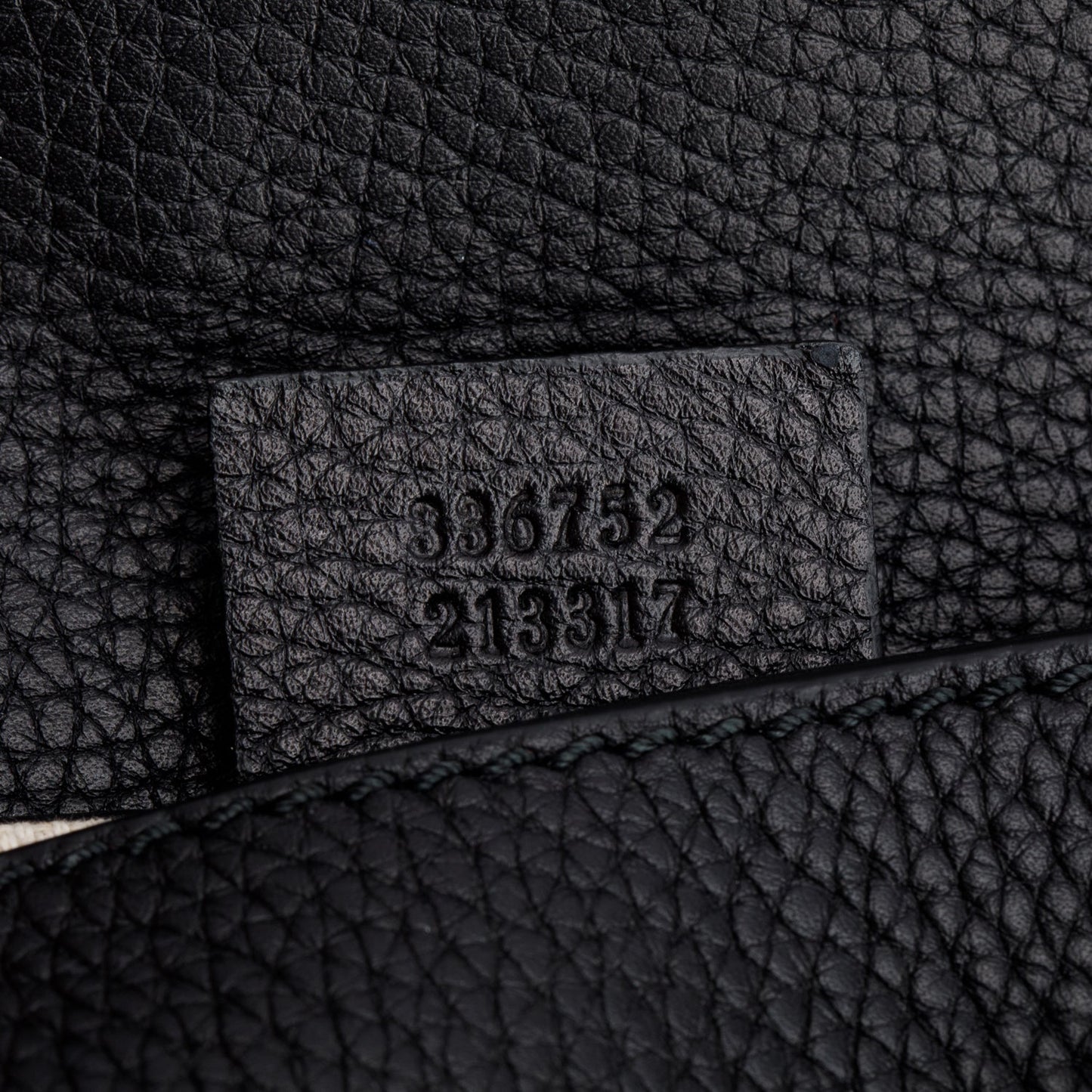Gucci Black Pebbled Calfskin Medium Soho Chain Crossbody Bag
