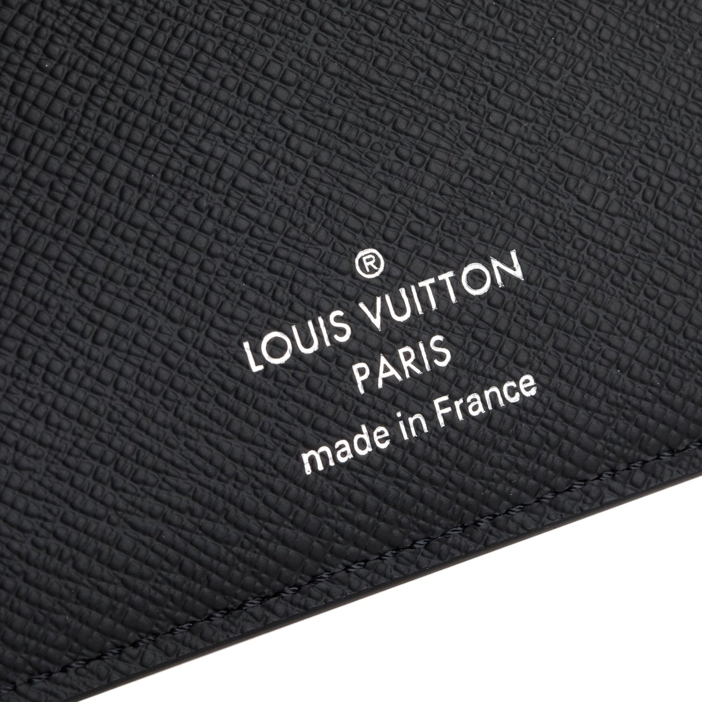Louis Vuitton Black Taiga Slender Wallet