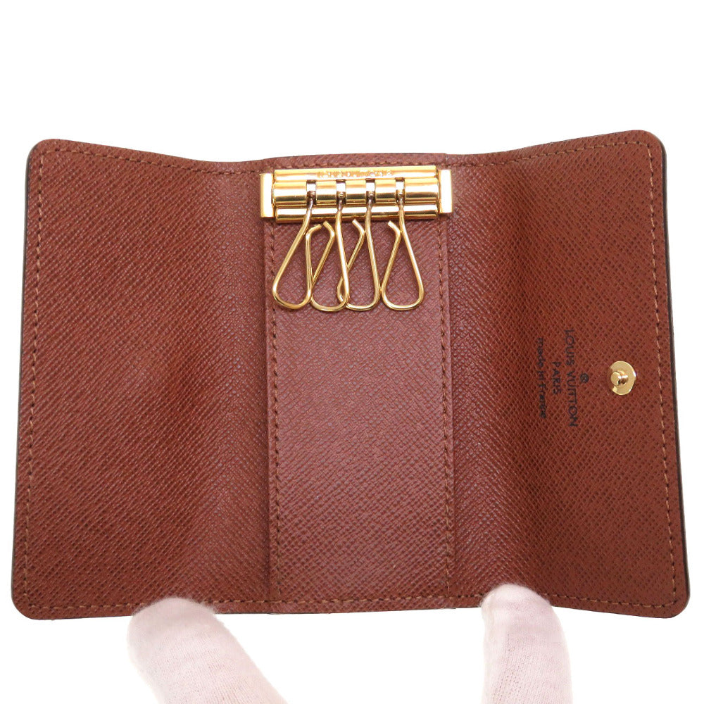 LOUIS VUITTON Key case Key holder M69517 Monogram canvas Brown 4 hooks Monogram Multicles4 Women