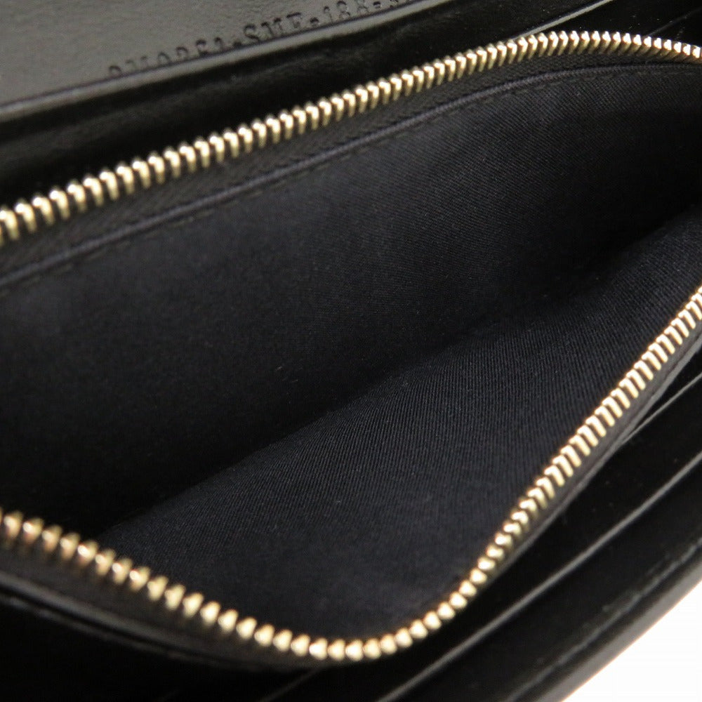 FENDI Long Wallet Purse 8M2051 leather black By The Way Continental Women