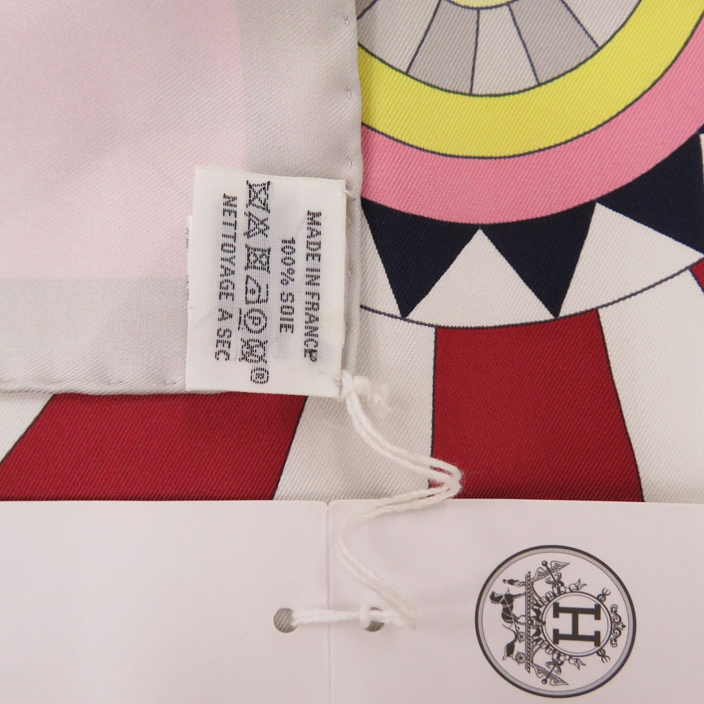HERMES scarf silk Pink ROSE Carre90 CHEVAL DE FETE Women