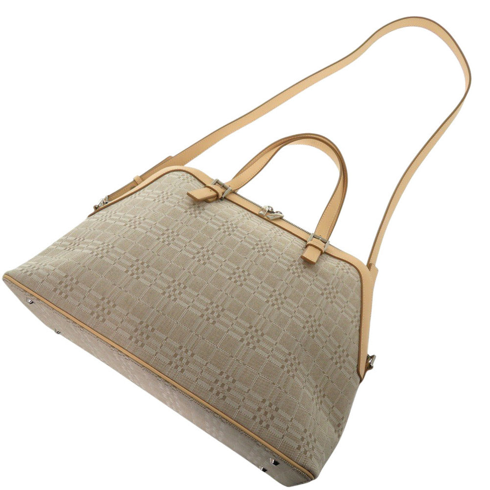 BURBERRY Handbag Canvas, Leather beige Women