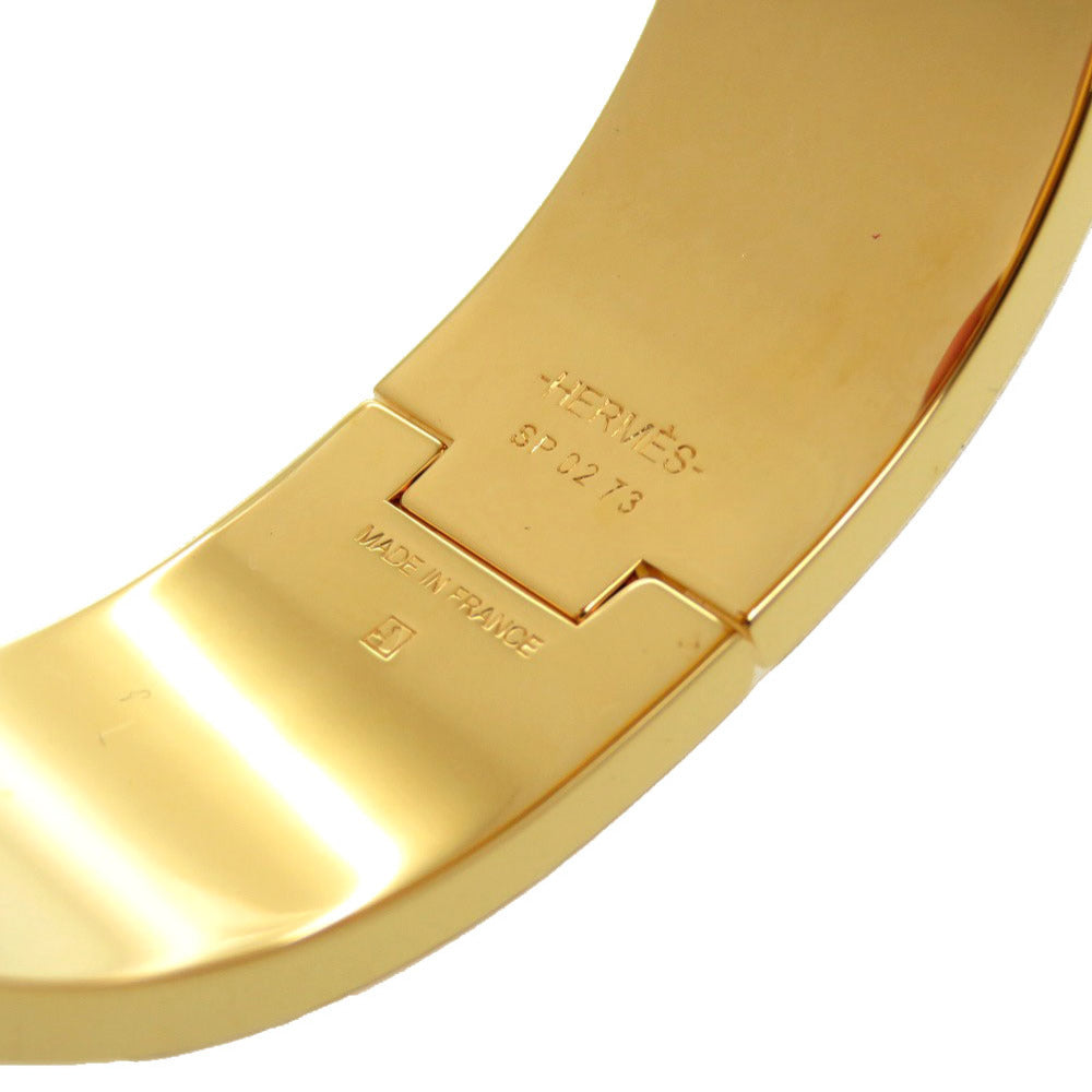 HERMES Bangle metal Noir de Re clic Crack H Glitter