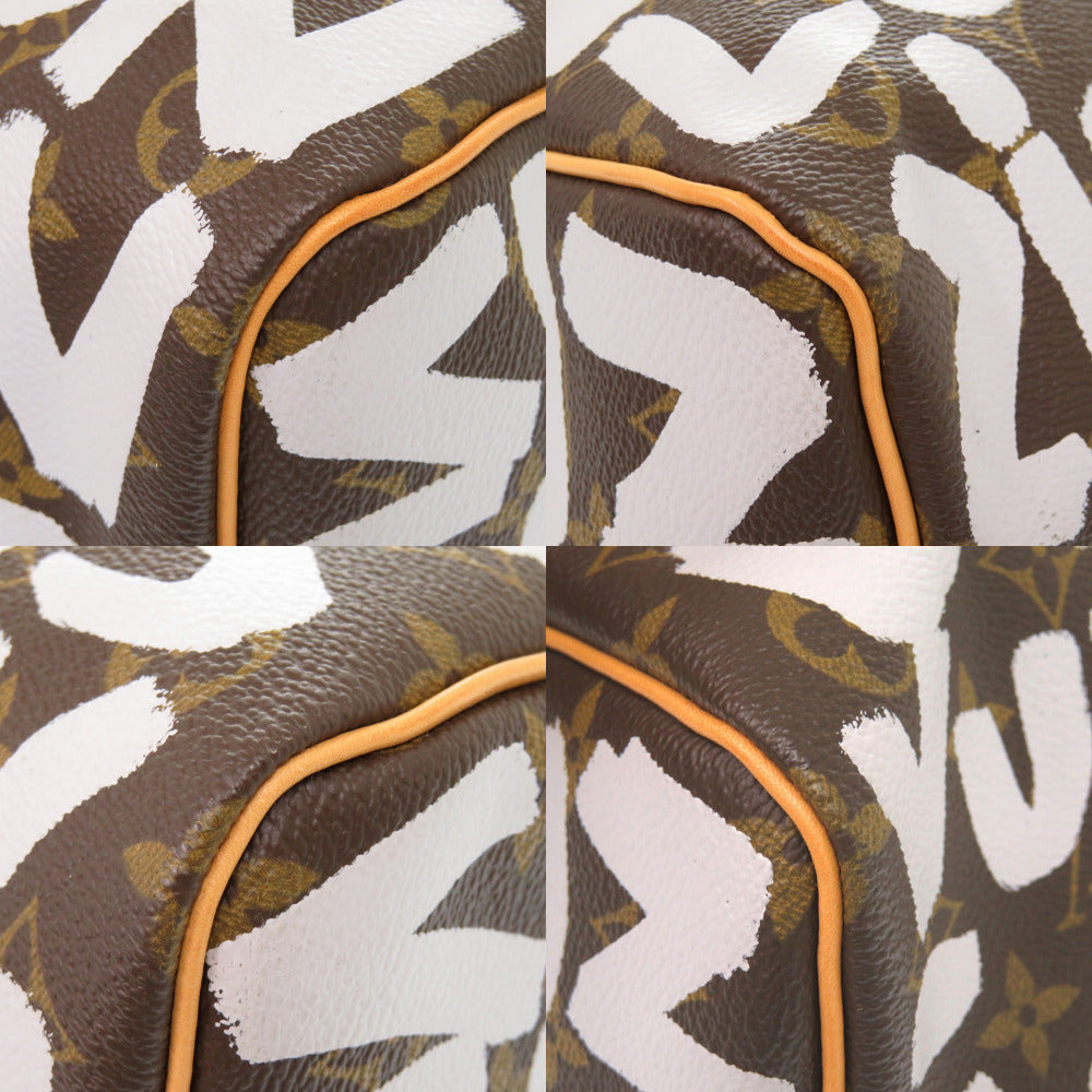 LOUIS VUITTON Boston Duffel bag M92197 Monogram canvas Brown Monogram graffiti Keepall 50