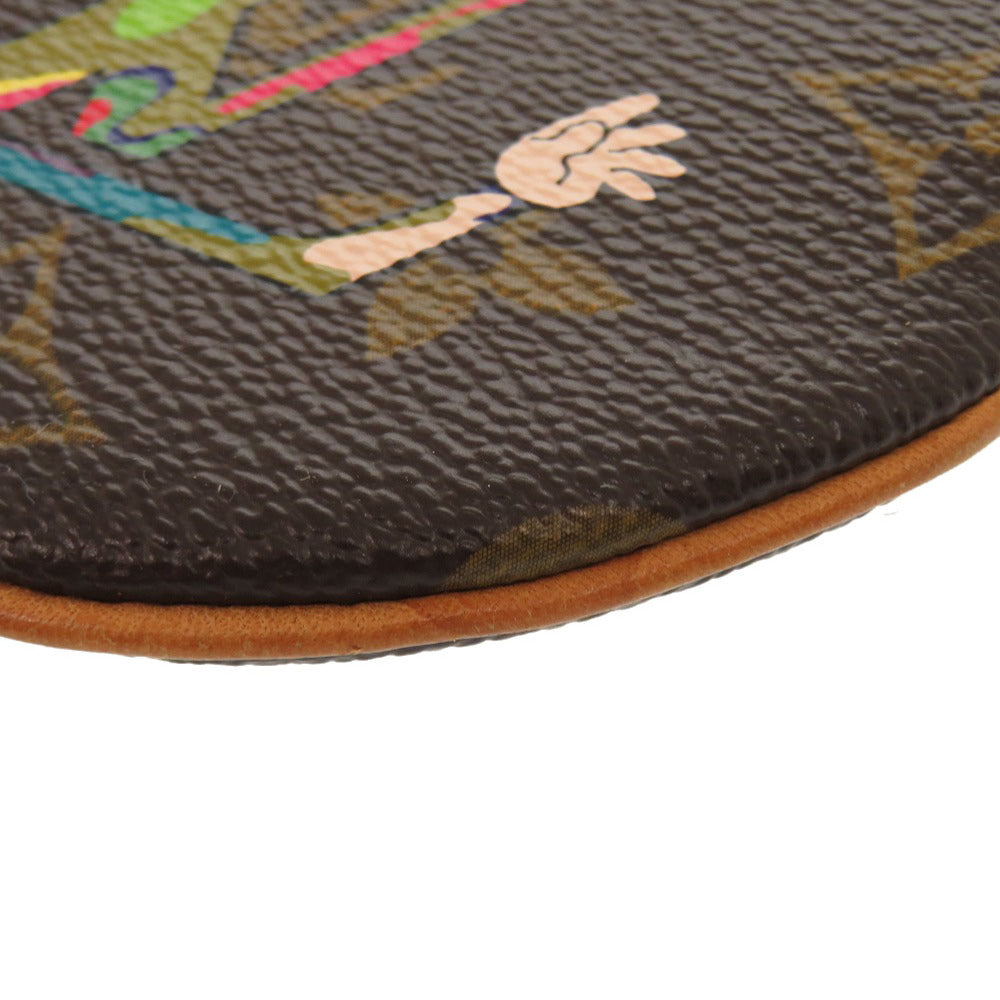 LOUIS VUITTON Coin case M95563 Monogram canvas Brown Monogram Hand by Takashi Murakami Porto Moneron