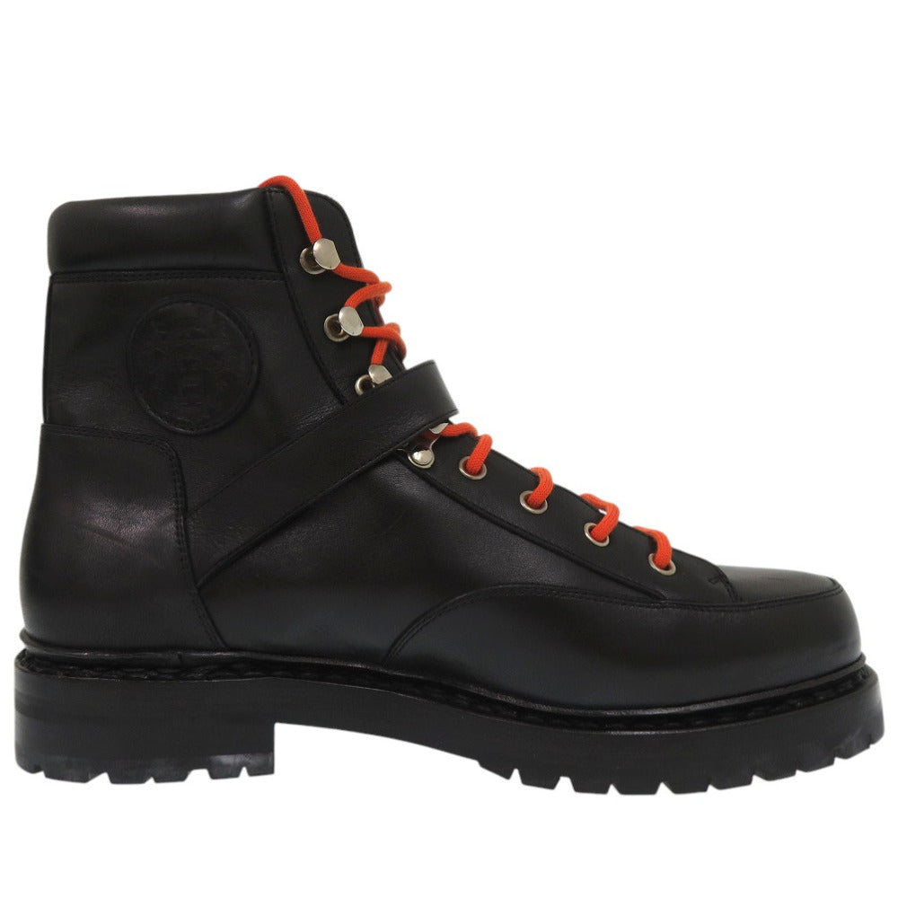HERMES boots 132251ZH leather black HIKING Mountain boots size 39 mens 39