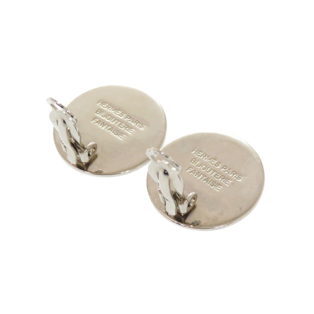 HERMES Earring metal Silver Serie Women