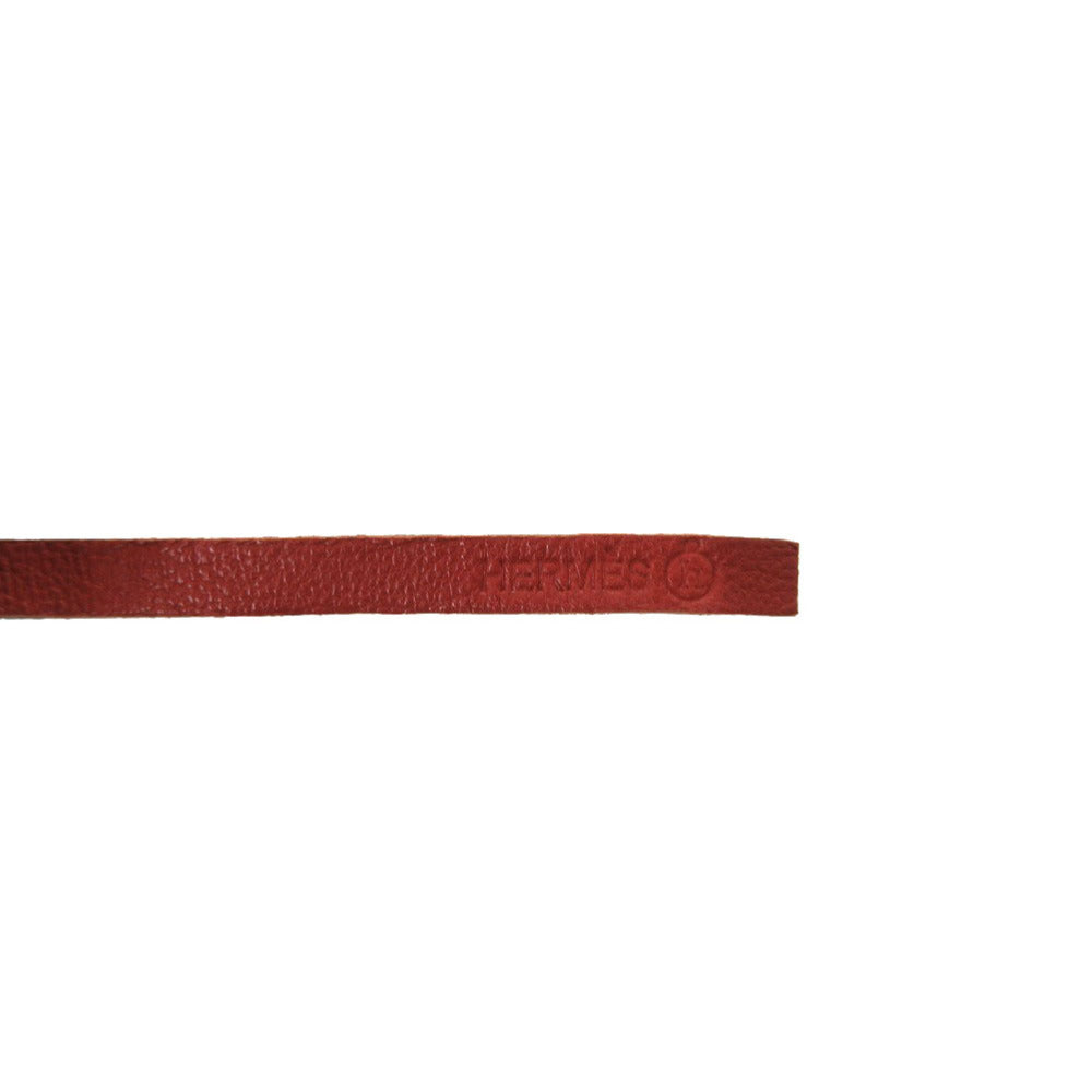 HERMES key ring leather blue Petite Ash Squid Women
