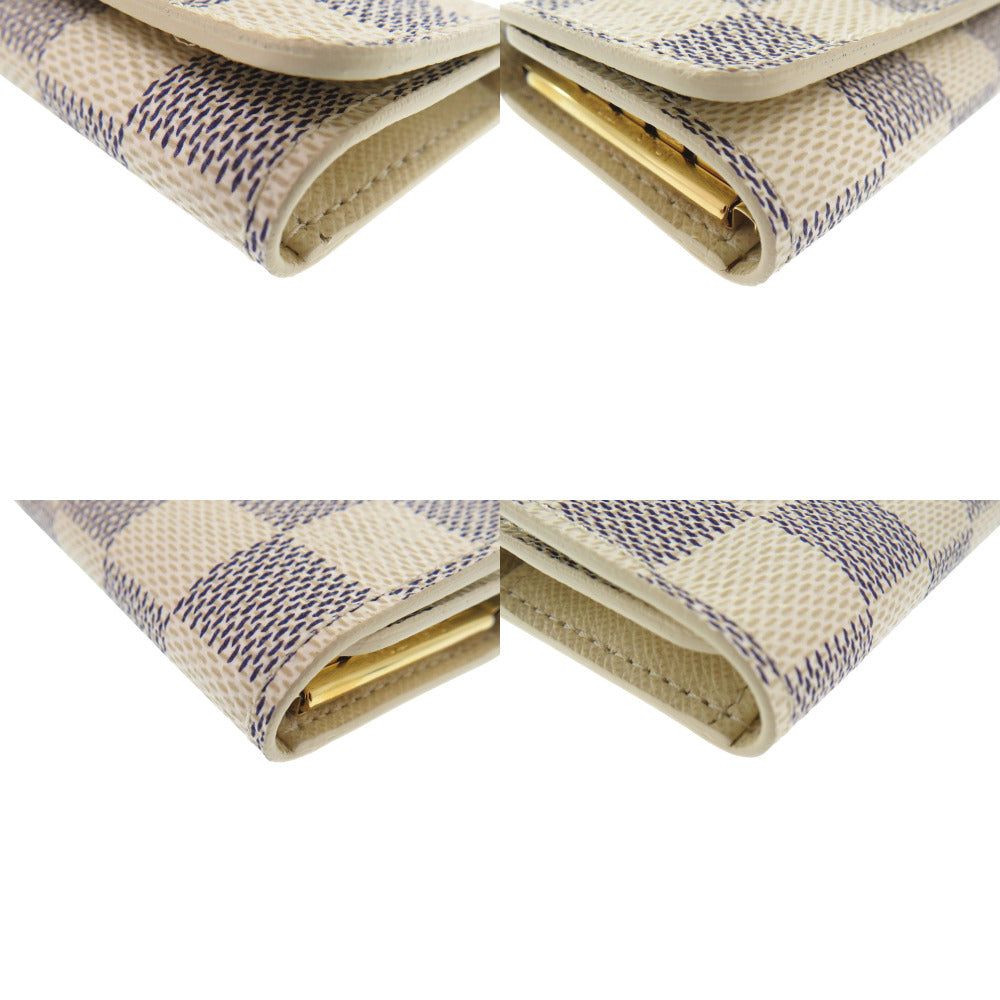 LOUIS VUITTON Key case Key holder N60020 Damier Azur Canvas gray Multicles4 Women(Unisex)
