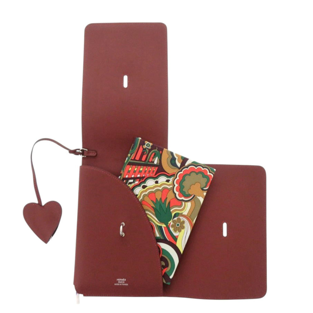 HERMES Notebook Vaux Swift Rouge ash Carne Secret Women