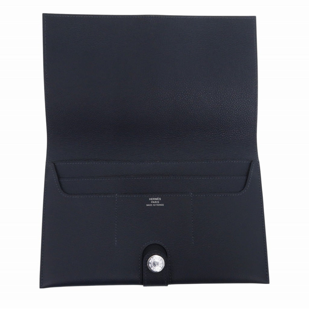 HERMES Long Wallet Purse Evercolor Bruny RMS Tutankhamun mens