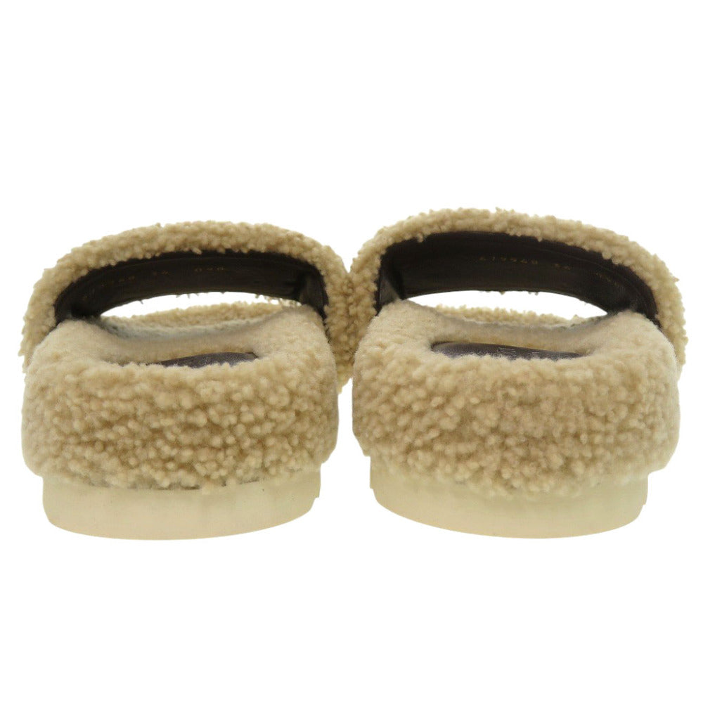 GUCCI Sandals 679948 Mouton beige mouton sandals The North Face collaboration Women 37