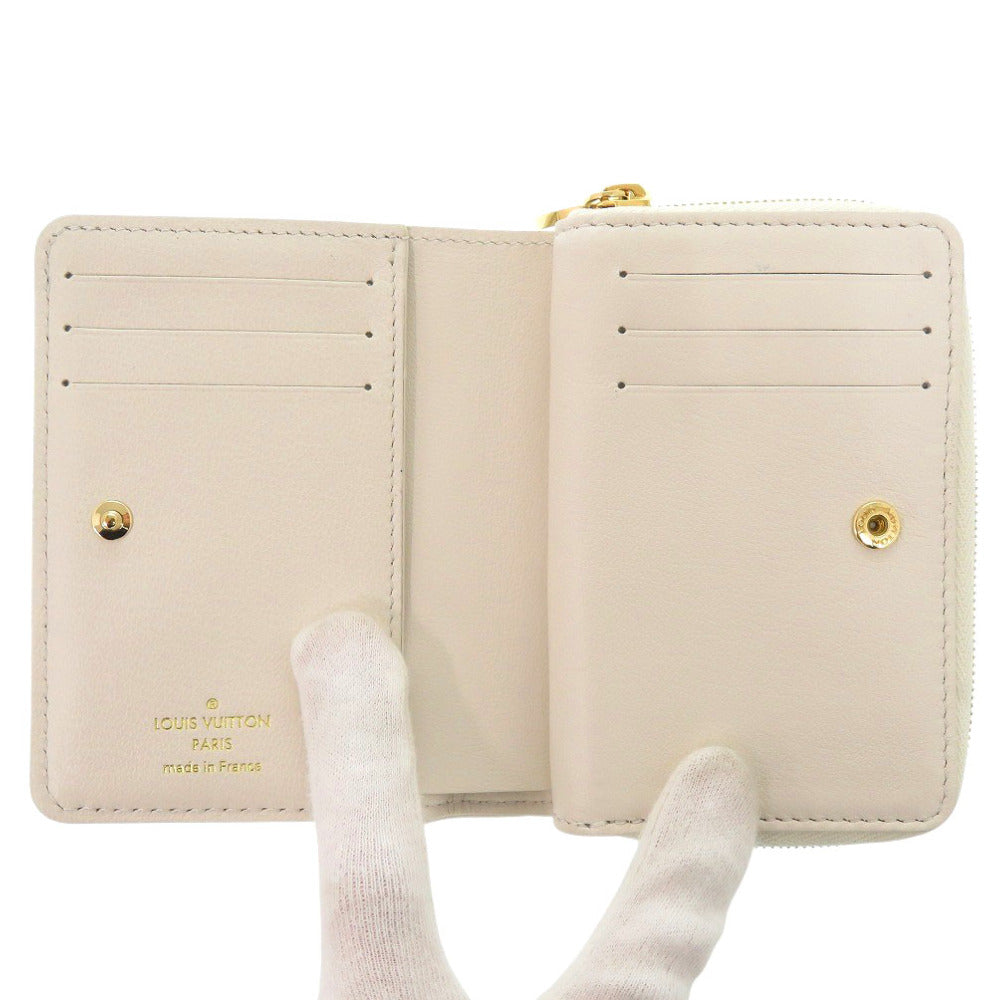 LOUIS VUITTON Bifold Wallet M82291 leather beige Monogram Portefeuille Lou Women