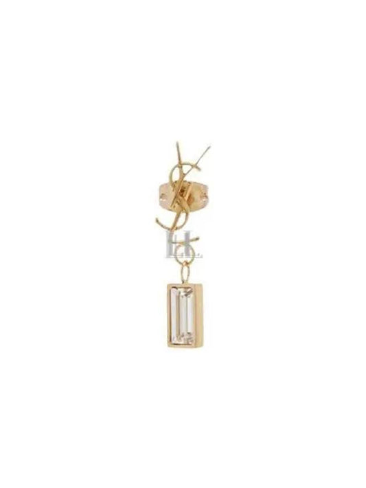 Luxury Saint Laurent Trending 2025 Monogram Logo Earrings Gold