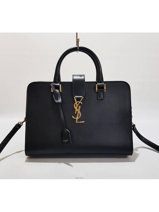 Luxury Saint Laurent Trending 2025 Vitello Cabas Tote Bag Small