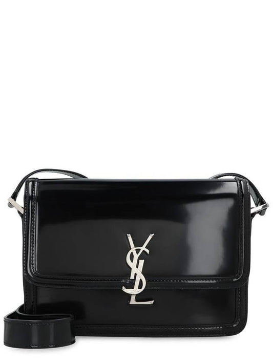 Luxury Saint Laurent Trending 2025 Solferino Medium Leather Shoulder Bag Black