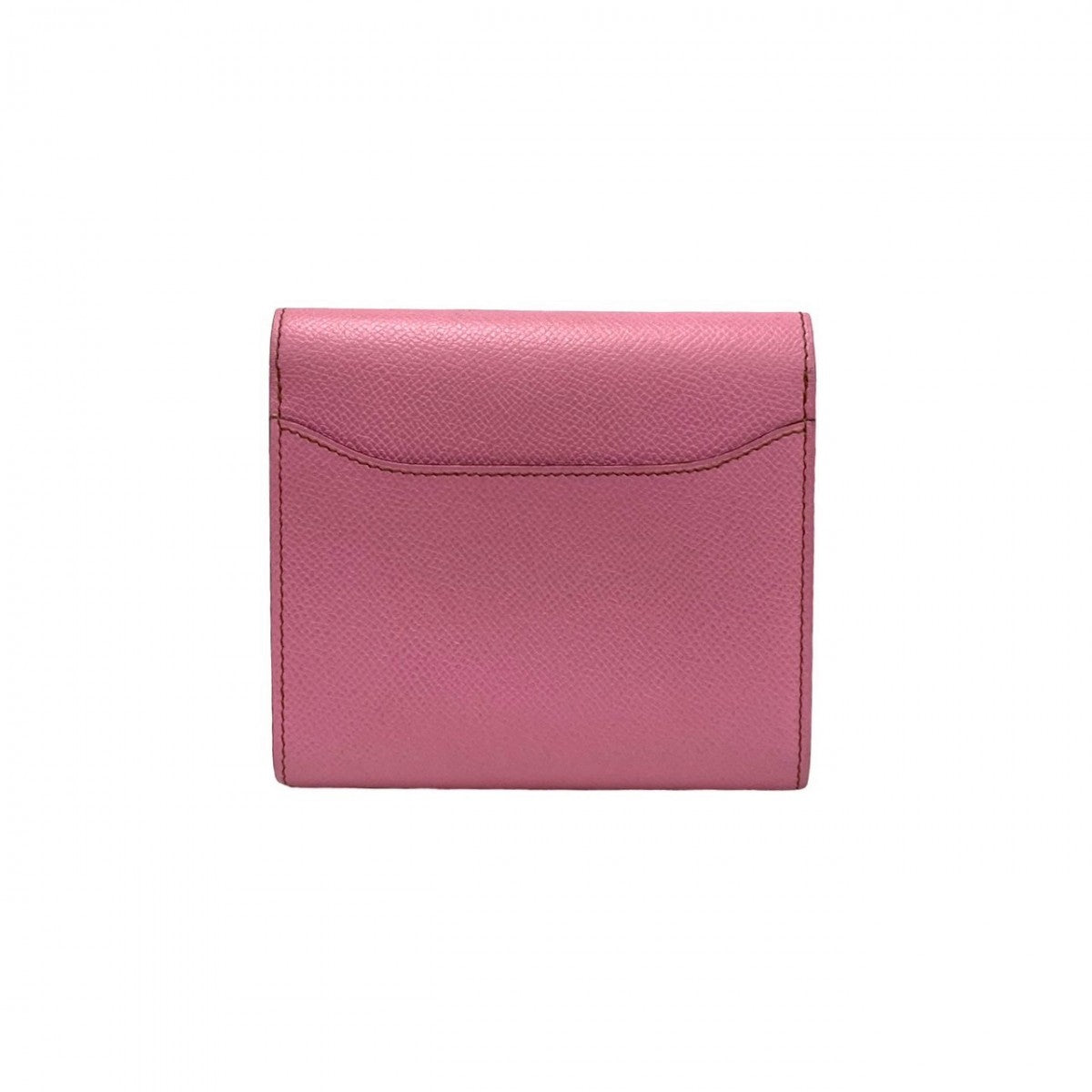 HERMES Bifold Wallet Epsom pink Constance Compact Women