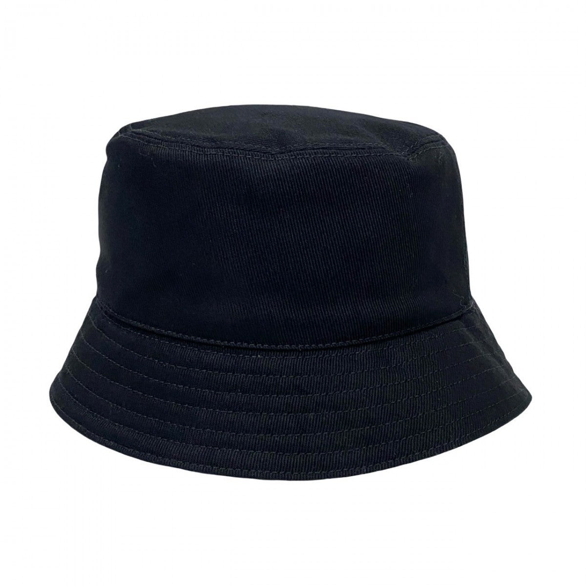 PRADA hat cotton black Triangular logo Re-Nylon mens M