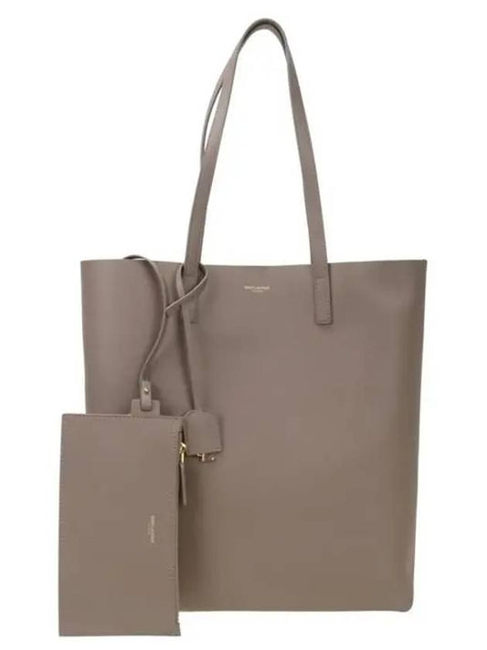 Luxury Saint Laurent Trending 2025 North South Shopping Tote Bag Grey