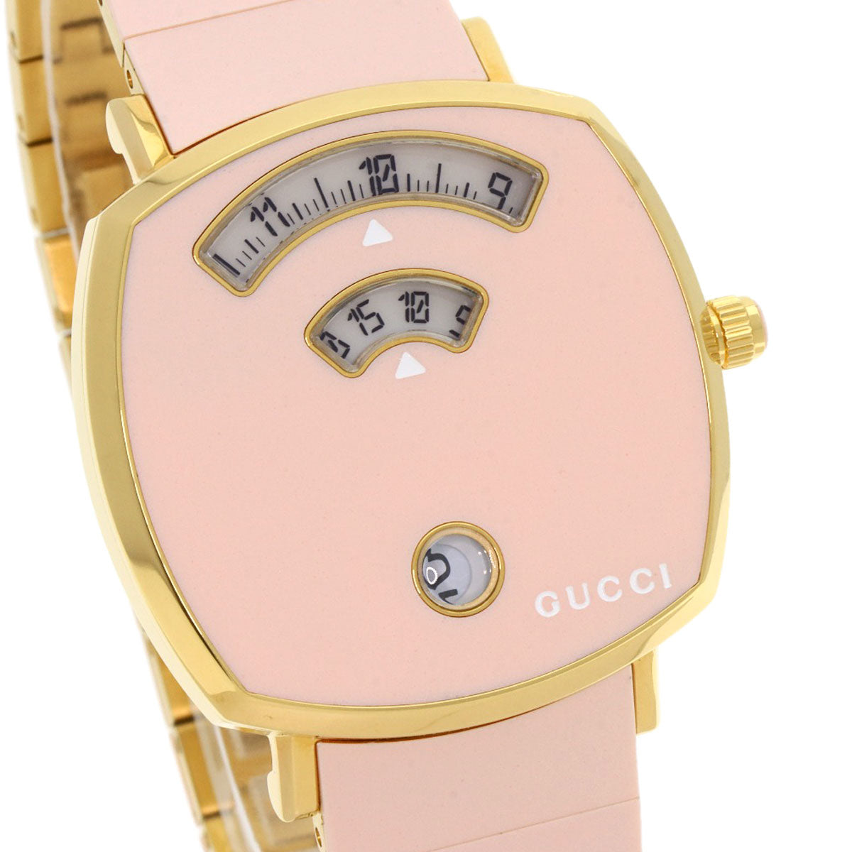 GUCCI Watches Quartz YA157.4 Gold Plated , Gold Plated pink grip pink dial Women