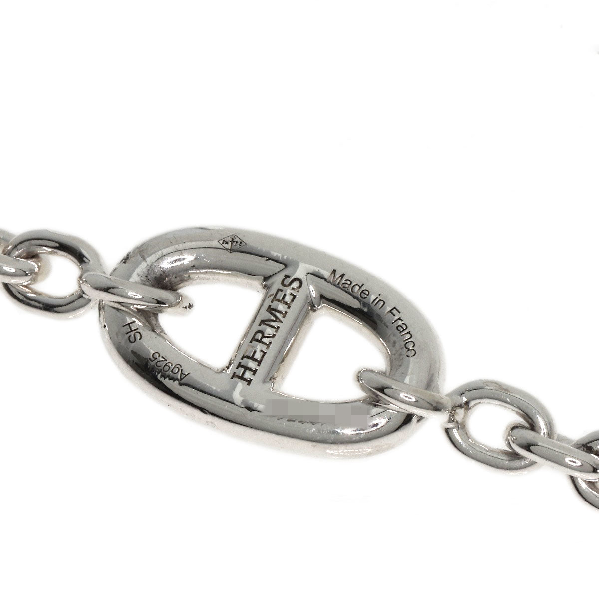 HERMES bracelet SV Silver Chene Dunkle Farandole Women
