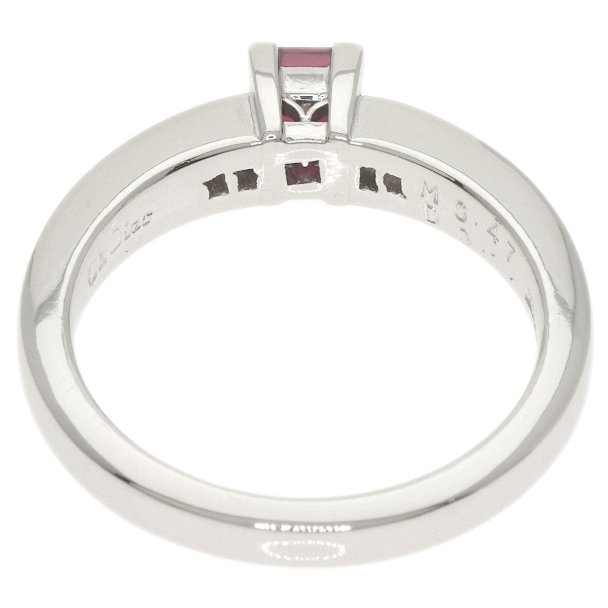Dior Ring PT900 Silver Garnet diamond