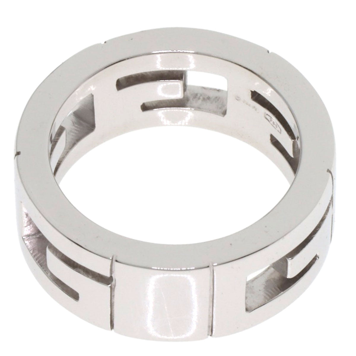 GUCCI Ring K18WG Silver Multiple Diamonds
