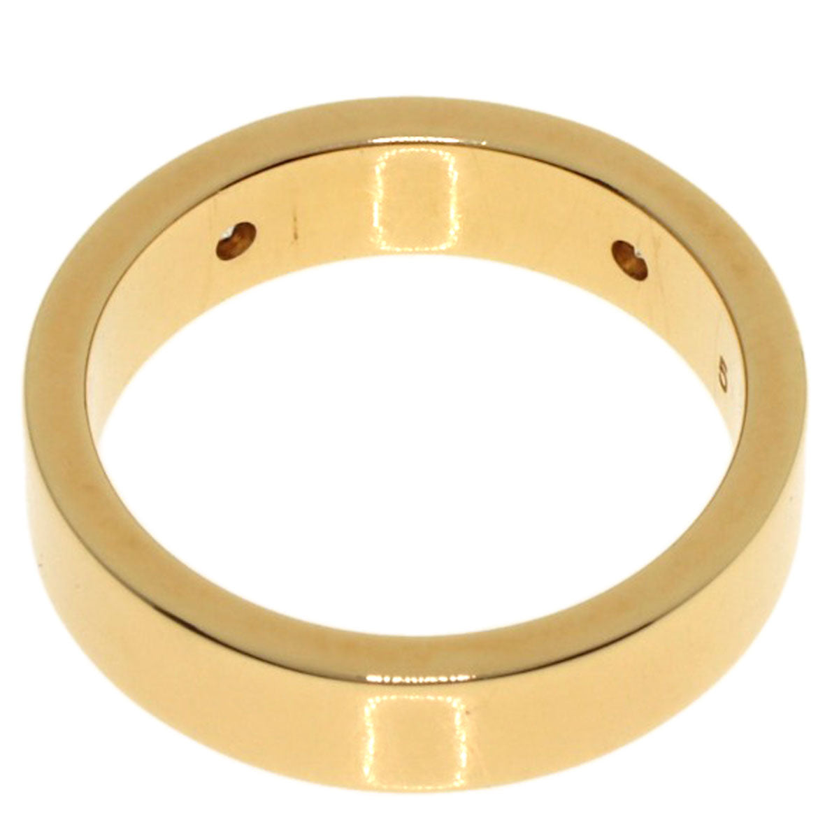 GUCCI Ring 18K Yellow Gold gold Icon Print 2P Diamond #5