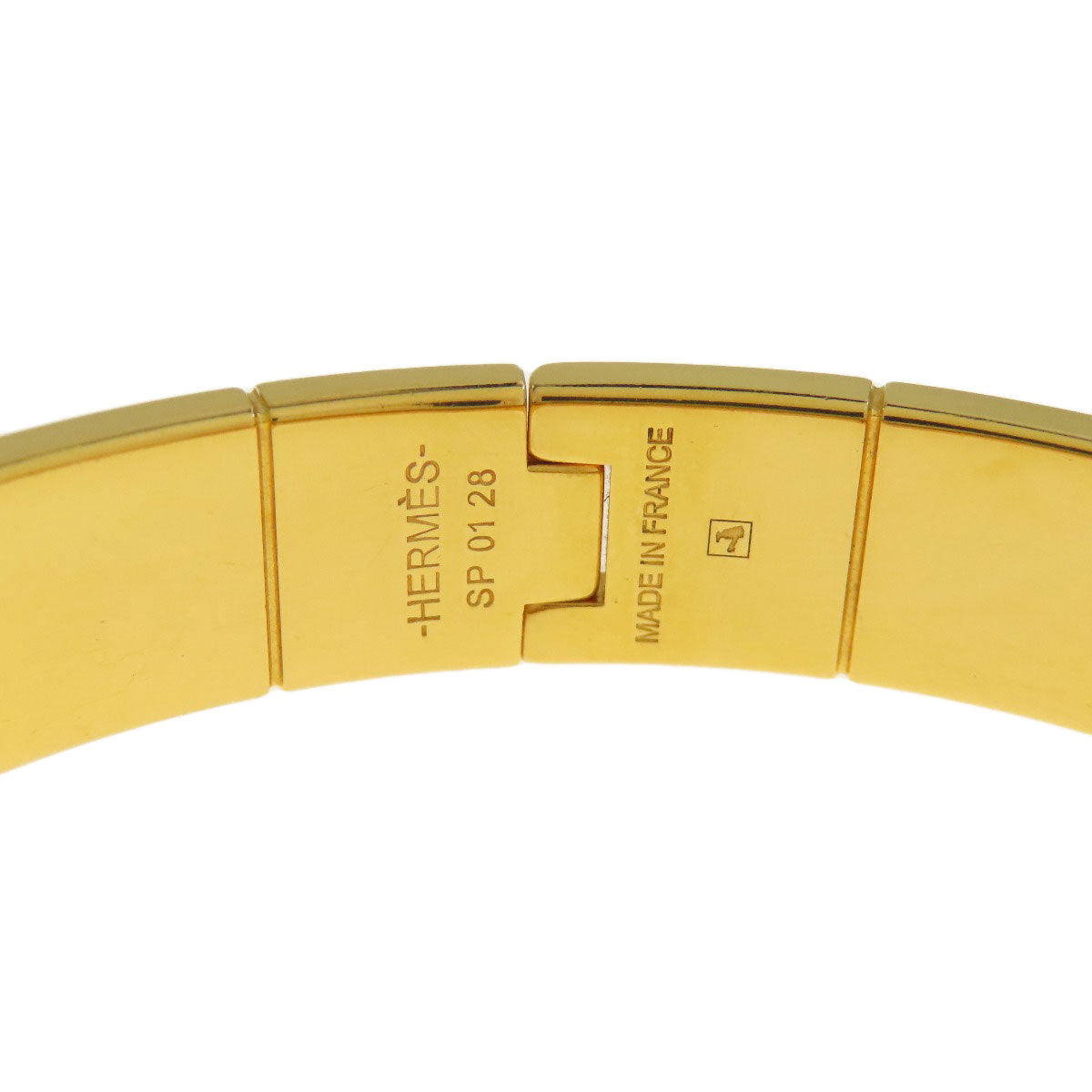 HERMES bracelet Gold Plated gold Charniere Women